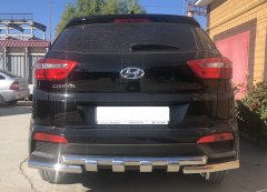 Тюнинг внедорожника Защита заднего бампера Hyundai Creta 2016