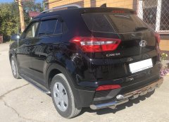 Тюнинг внедорожника Защита заднего бампера Hyundai Creta 2016