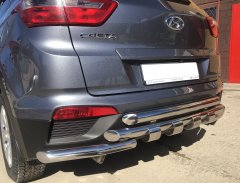 Тюнинг внедорожника Защита заднего бампера Hyundai Creta 2016