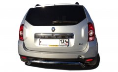 Тюнинг внедорожника Защита заднего бампера Renault Duster 2011