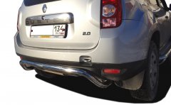 Тюнинг внедорожника Защита заднего бампера Renault Duster 2011