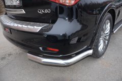 Тюнинг внедорожника Защита заднего бампера Infinity QX56 2010