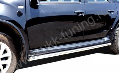 Тюнинг внедорожника Защита штатного порога труба Renault Duster 2011