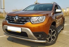 Тюнинг внедорожника Защита переднего бампера Renault Duster 2021