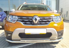 Тюнинг внедорожника Защита переднего бампера Renault Duster 2021