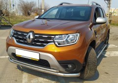 Тюнинг внедорожника Защита переднего бампера Renault Duster 2021