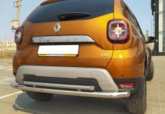 Тюнинг внедорожника Защита заднего бампера Renault Duster 2021