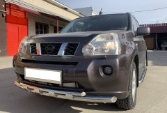 Тюнинг внедорожника Защита переднего бампера Nissan X-trail 2007-2010 (T31) Второе поколение