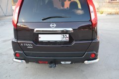 Тюнинг внедорожника Защита заднего бампера Nissan X-trail 2007-2010 (T31) Второе поколение