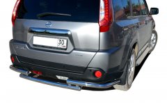 Тюнинг внедорожника Защита заднего бампера Nissan X-trail 2007-2010 (T31) Второе поколение