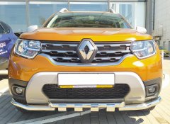 Тюнинг внедорожника Защита переднего бампера Renault Duster 2021
