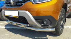 Тюнинг внедорожника Защита переднего бампера Renault Duster 2021