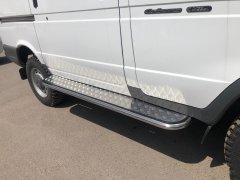 Тюнинг внедорожника Пороги с накладным листом ГАЗ Соболь