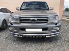 Тюнинг внедорожника Защита переднего бампера Toyota Land Cruiser 100 1998-2006