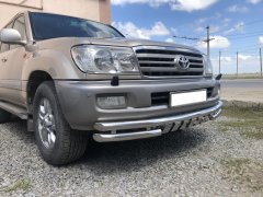 Тюнинг внедорожника Защита переднего бампера Toyota Land Cruiser 100 1998-2006
