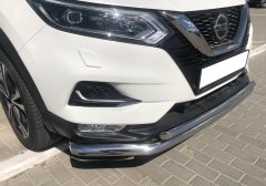 Тюнинг внедорожника Защита переднего бампера Nissan Qashqai 2017 рестайлинг