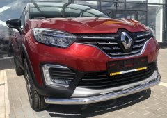 Тюнинг внедорожника Защита переднего бампера Renault Kaptur 2021