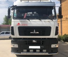 Тюнинг внедорожника Защита переднего бампера МАЗ 6312