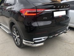 Тюнинг внедорожника Защита заднего бампера Haval F7, F7X  2019