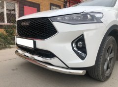 Тюнинг внедорожника Защита переднего бампера Haval F7, F7X  2019