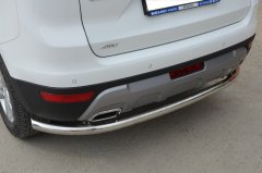 Тюнинг внедорожника Защита заднего бампера Geely Atlas 2018