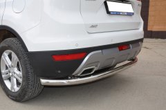 Тюнинг внедорожника Защита заднего бампера Geely Atlas 2018