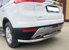 Тюнинг внедорожника Защита заднего бампера Geely Atlas 2018