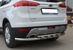 Тюнинг внедорожника Защита заднего бампера Geely Atlas 2018
