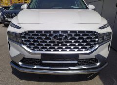 Тюнинг внедорожника Защита переднего бампера Hyundai Santa Fe 2021