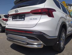 Тюнинг внедорожника Защита заднего бампера Hyundai Santa Fe 2021