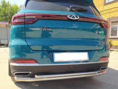Тюнинг внедорожника Защита заднего бампера Chery Tiggo 7 Pro 2021