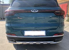 Тюнинг внедорожника Защита заднего бампера Chery Tiggo 7 Pro 2021