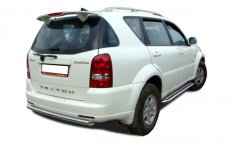 Тюнинг внедорожника Пороги с накладным листом Ssang Yong Rexton 2007-2013