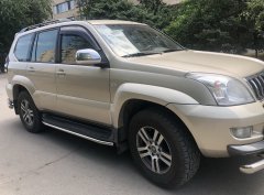 Тюнинг внедорожника Защита штатного порога труба Toyota Land Cruiser Prado 120 2003-2009