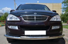 Тюнинг внедорожника Защита переднего бампера Ssang Yong Kyron 2007