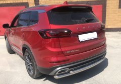 Тюнинг внедорожника Защита заднего бампера Chery Tiggo 8 Pro 2021