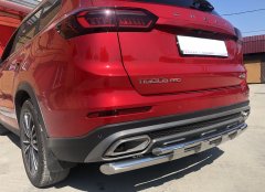 Тюнинг внедорожника Защита заднего бампера Chery Tiggo 8 Pro 2021
