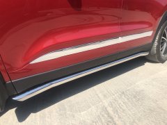 Тюнинг внедорожника Защита штатного порога труба Chery Tiggo 8 Pro 2021