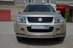 Тюнинг внедорожника Защита переднего бампера Suzuki Grand Vitara 2005-2012
