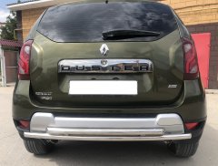 Тюнинг внедорожника Защита заднего бампера Renault Duster 2017