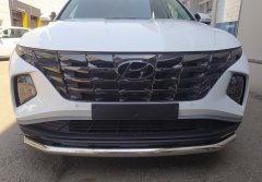 Тюнинг внедорожника Защита переднего бампера Hyundai Tucson 2021