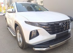 Тюнинг внедорожника Защита переднего бампера Hyundai Tucson 2021
