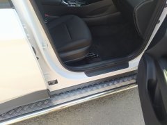 Тюнинг внедорожника Пороги с накладным листом Hyundai Tucson 2021