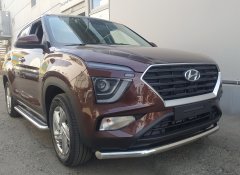Тюнинг внедорожника Защита переднего бампера Hyundai Creta 2021