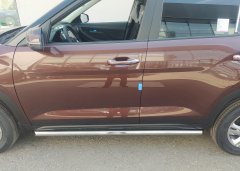 Тюнинг внедорожника Защита штатного порога труба Hyundai Creta 2021