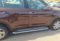 Тюнинг внедорожника Пороги с накладным листом Hyundai Creta 2021