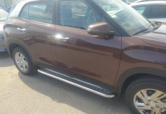 Тюнинг внедорожника Пороги с накладным листом Hyundai Creta 2021