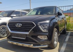 Тюнинг внедорожника Защита переднего бампера Hyundai Creta 2021