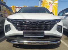 Тюнинг внедорожника Защита переднего бампера Hyundai Tucson 2021