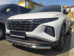 Тюнинг внедорожника Защита переднего бампера Hyundai Tucson 2021